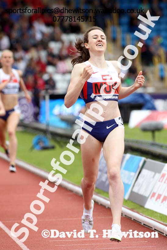 Womens 1500 metres, British Championships, Birmingham. Photo: David T. Hewitson/Sports for All Pics